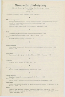 Dziennik Urzędowy Wojewódzkiej Rady Narodowej w Lesznie. 1978, Skorowidz alfabetyczny