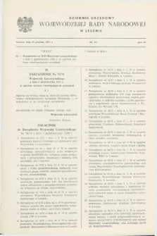 Dziennik Urzędowy Wojewódzkiej Rady Narodowej w Lesznie. 1979, nr 6 (31 grudnia)