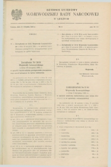 Dziennik Urzędowy Wojewódzkiej Rady Narodowej w Lesznie. 1981, nr 4 (11 sierpnia)