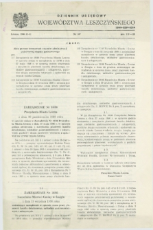 Dziennik Urzędowy Województwa Leszczyńskiego. 1986, nr 10 (31 grudnia)