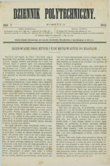 Dziennik Polytechniczny. R.3, poszyt 3 (1862) + wkładka