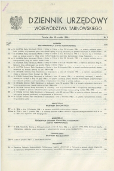 Dziennik Urzędowy Województwa Tarnowskiego. 1986, nr 9 (10 grudnia)