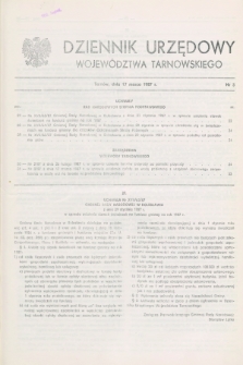 Dziennik Urzędowy Województwa Tarnowskiego. 1987, nr 3 (17 marca)
