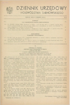 Dziennik Urzędowy Województwa Tarnowskiego. 1987, nr 6 (15 czerwca)