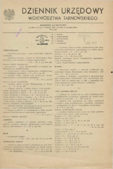 Dziennik Urzędowy Województwa Tarnowskiego. 1988, Skorowidz alfabetyczny