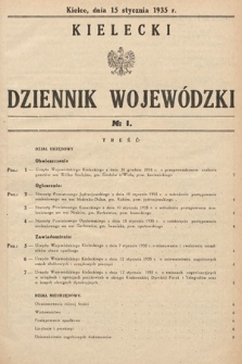 Kielecki Dziennik Wojewódzki. 1935, nr 1