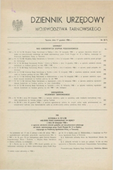 Dziennik Urzędowy Województwa Tarnowskiego. 1988, nr 20 (17 grudnia)