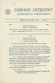 Dziennik Urzędowy Województwa Tarnowskiego. 1989, nr 15 (19 grudnia)