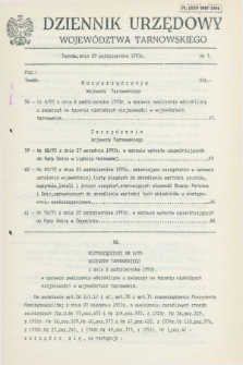 Dziennik Urzędowy Województwa Tarnowskiego. 1993, nr 7 (29 października)