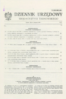 Dziennik Urzędowy Województwa Tarnowskiego. 1994, nr 9 (16 listopada)