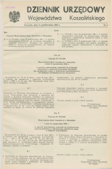 Dziennik Urzędowy Województwa Koszalińskiego. 1984, nr 4 (31 października)