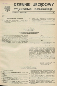 Dziennik Urzędowy Województwa Koszalińskiego. 1986, nr 7 (20 maja)