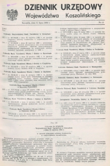 Dziennik Urzędowy Województwa Koszalińskiego. 1986, nr 11 (31 lipca)