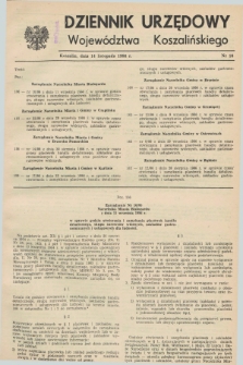 Dziennik Urzędowy Województwa Koszalińskiego. 1986, nr 16 (14 listopada)