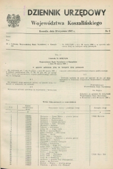 Dziennik Urzędowy Województwa Koszalińskiego. 1987, nr 2 (30 stycznia)