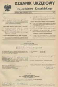 Dziennik Urzędowy Województwa Koszalińskiego. 1987, nr 17 (15 grudnia)