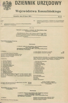 Dziennik Urzędowy Województwa Koszalińskiego. 1988, nr 13 (20 lipca)