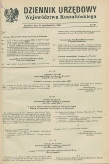 Dziennik Urzędowy Województwa Koszalińskiego. 1988, nr 20 (31 października)