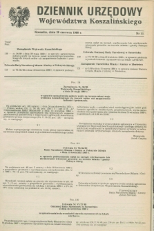 Dziennik Urzędowy Województwa Koszalińskiego. 1989, nr 11 (20 czerwca)