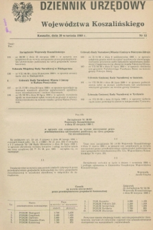 Dziennik Urzędowy Województwa Koszalińskiego. 1989, nr 15 (20 września)