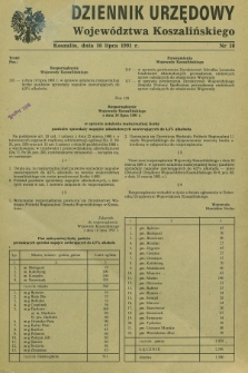 Dziennik Urzędowy Województwa Koszalińskiego. 1991, nr 10 (16 lipca)