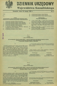 Dziennik Urzędowy Województwa Koszalińskiego. 1992, nr 2 (20 lutego)