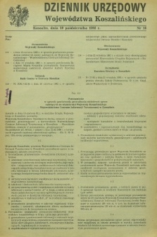 Dziennik Urzędowy Województwa Koszalińskiego. 1992, nr 16 (10 października)