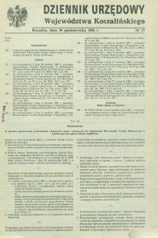 Dziennik Urzędowy Województwa Koszalińskiego. 1992, nr 17 (20 października)