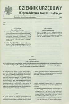 Dziennik Urzędowy Województwa Koszalińskiego. 1994, nr 2 (12 stycznia)