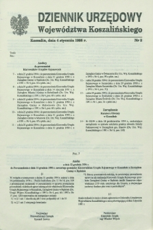 Dziennik Urzędowy Województwa Koszalińskiego. 1995, nr 2 (4 stycznia)