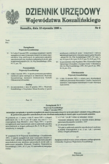 Dziennik Urzędowy Województwa Koszalińskiego. 1995, nr 3 (18 stycznia)