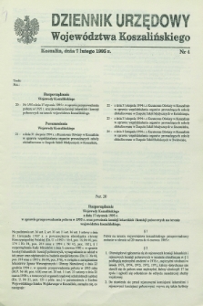 Dziennik Urzędowy Województwa Koszalińskiego. 1995, nr 4 (7 lutego)