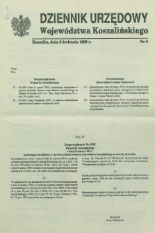 Dziennik Urzędowy Województwa Koszalińskiego. 1995, nr 8 (5 kwietnia)