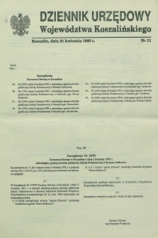 Dziennik Urzędowy Województwa Koszalińskiego. 1995, nr 11 (21 kwietnia)