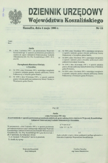Dziennik Urzędowy Województwa Koszalińskiego. 1995, nr 13 (4 maja)
