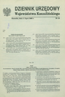 Dziennik Urzędowy Województwa Koszalińskiego. 1995, nr 19 (11 lipca)