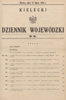 Kielecki Dziennik Wojewódzki. 1935, nr 16