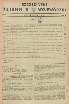 Szczeciński Dziennik Wojewódzki. R.5, nr 18 (2 listopada 1949)