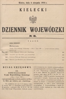 Kielecki Dziennik Wojewódzki. 1935, nr 18