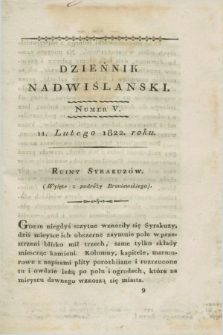 Dzieńnik Nadwiślański. 1822, nr 5 (11 lutego)