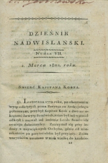 Dzieńnik Nadwiślański. 1822, nr 7 (1 marca)