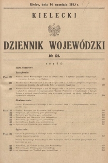 Kielecki Dziennik Wojewódzki. 1935, nr 21