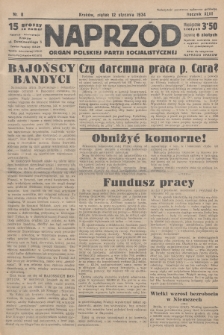 Naprzód : organ Polskiej Partji Socjalistycznej. 1934, nr 8