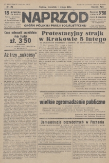 Naprzód : organ Polskiej Partji Socjalistycznej. 1934, nr 25 (po konfiskacie nakład drugi)