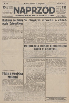 Naprzód : organ Polskiej Partji Socjalistycznej. 1934, nr 45