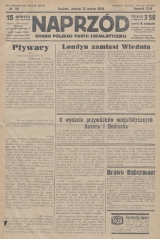 Naprzód : organ Polskiej Partji Socjalistycznej. 1934, nr 58 (po konfiskacie nakład drugi)