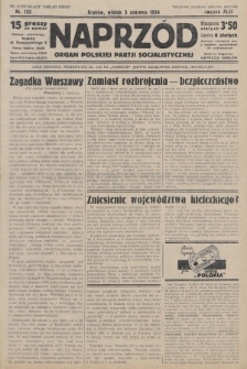 Naprzód : organ Polskiej Partji Socjalistycznej. 1934, nr 123 (po konfiskacie nakład drugi)