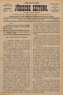 Krakauer Jüdische Zeitung. 1898, nr 6