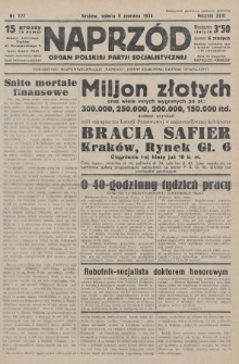 Naprzód : organ Polskiej Partji Socjalistycznej. 1934, nr 127