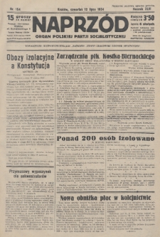 Naprzód : organ Polskiej Partji Socjalistycznej. 1934, nr 154